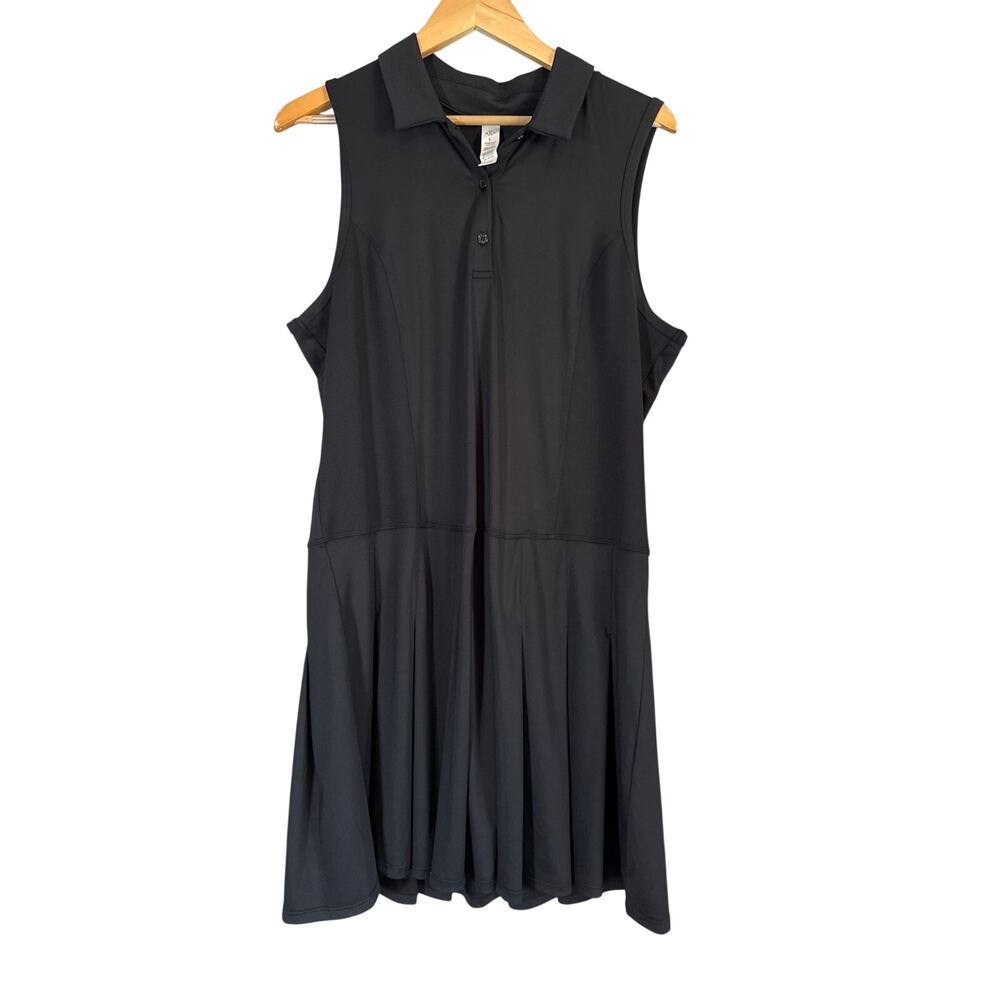 Nanette Lepore Black Athletic Dress Womens Large Tennis Core Preppy Sport Summer